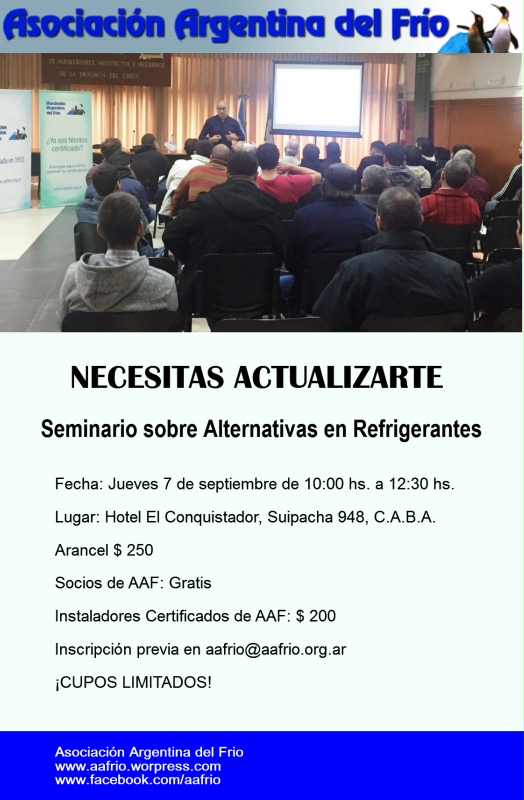 Flyer Seminario Refrigerantes.